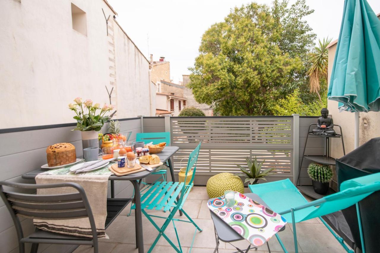 Suite Oisivete Avec Terrasse Vue Sur Patio Et Clim Montpellier Eksteriør bilde